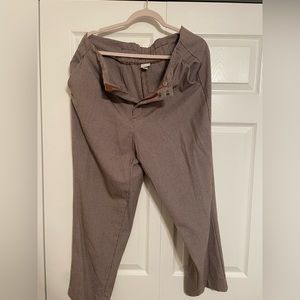 women’s brown dress pants.